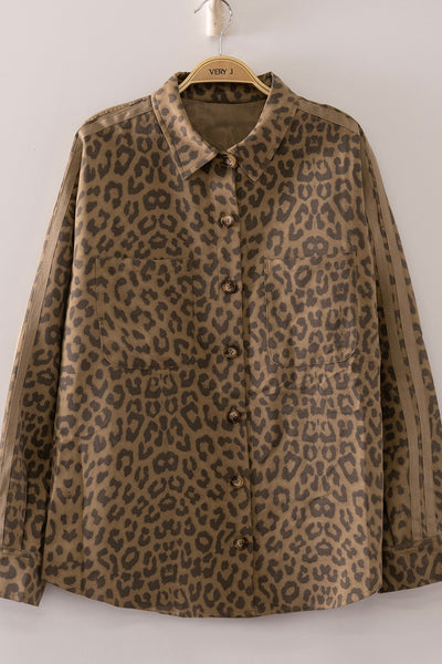 Leopard Shirt Jacket