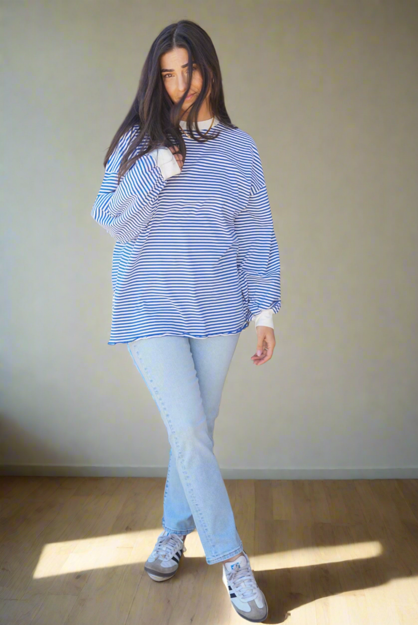 Mason Striped Long Sleeve- Shop Teach