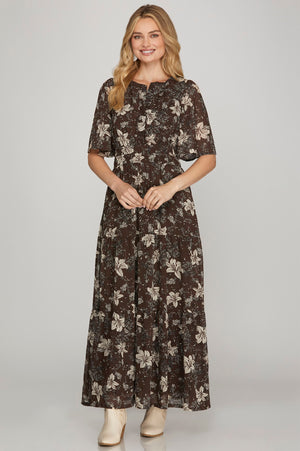 Autumn Flower Dress- She & Sky