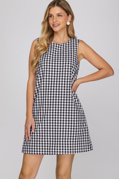 Zane Gingham Dress - Uforia Muse 