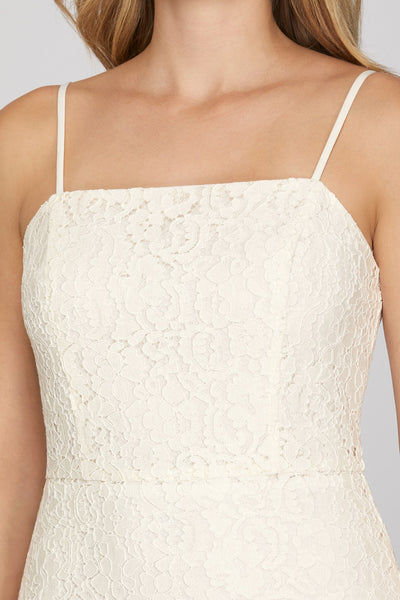 Andie Lace Mini Dress-White - Uforia Muse 
