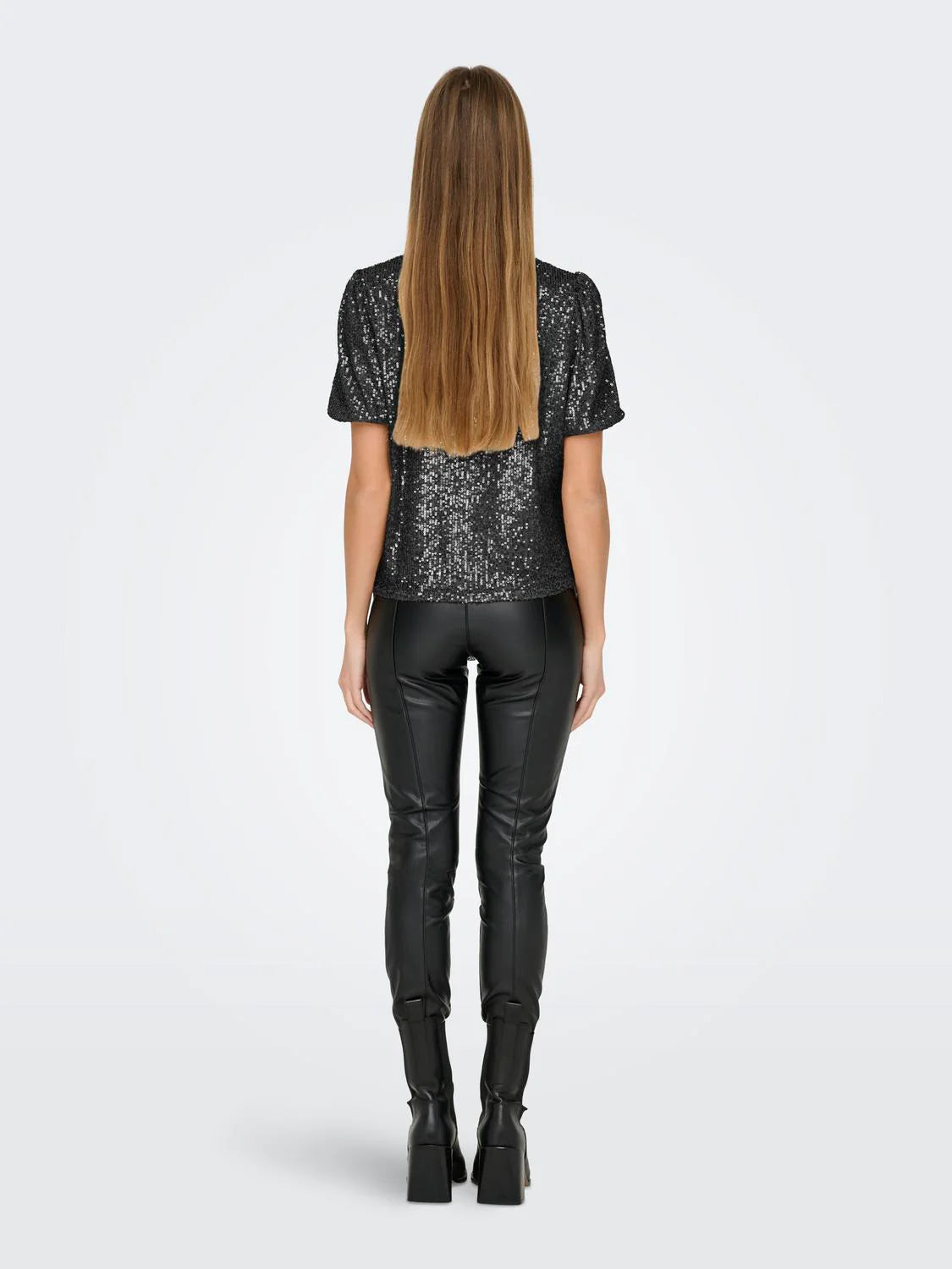 Lana Sequin Top-Blk-Only
