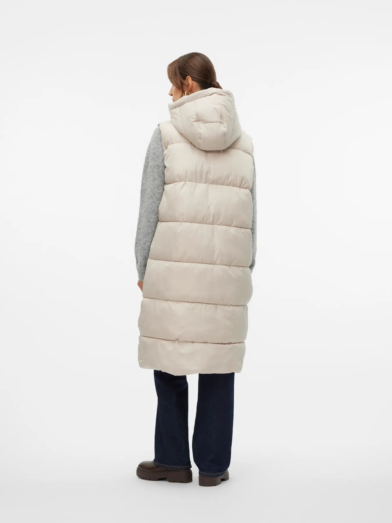 Liganne Puff Vest-Stone-Vero Moda