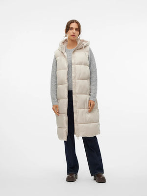 Liganne Puff Vest-Stone-Vero Moda