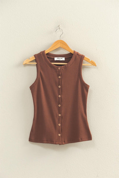 Tommy Button Tank-2 Colours! - Uforia Muse 
