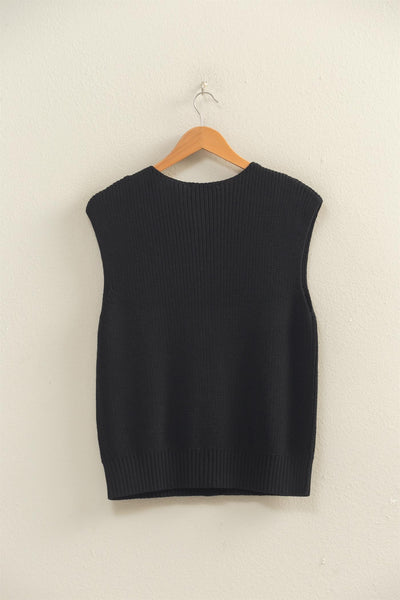 Kai Sleeveless Cardi-Black - Uforia Muse 