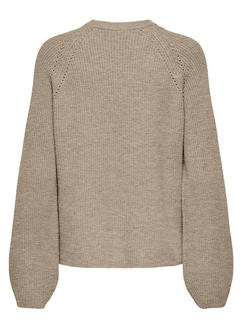 Fia Mockneck Sweater- Taupe