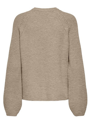 Fia Mockneck Sweater- Taupe