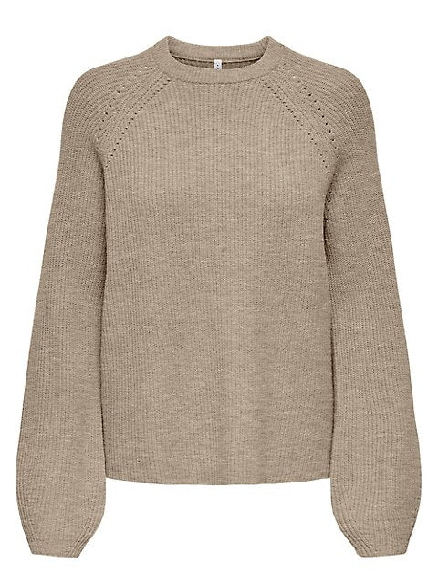 Fia Mockneck Sweater- Taupe