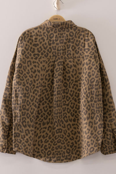 Leopard Shirt Jacket