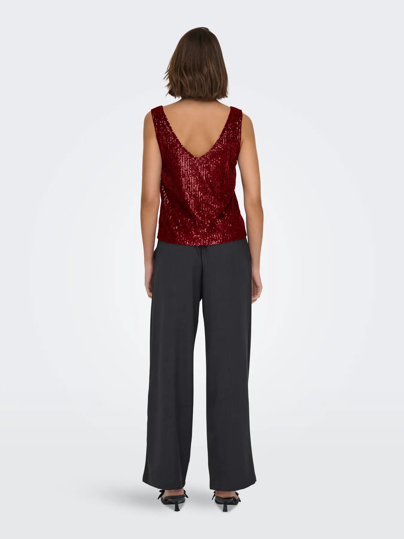 Lana Sequin Tank-Wine-Only