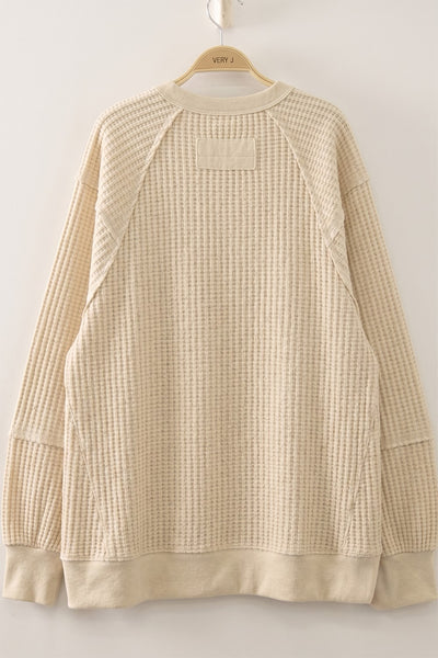 Waffle Texture Top- 2 Colours! - Uforia Muse 