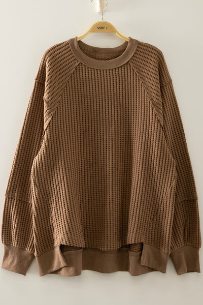 Waffle Texture Top- 2 Colours! - Uforia Muse 