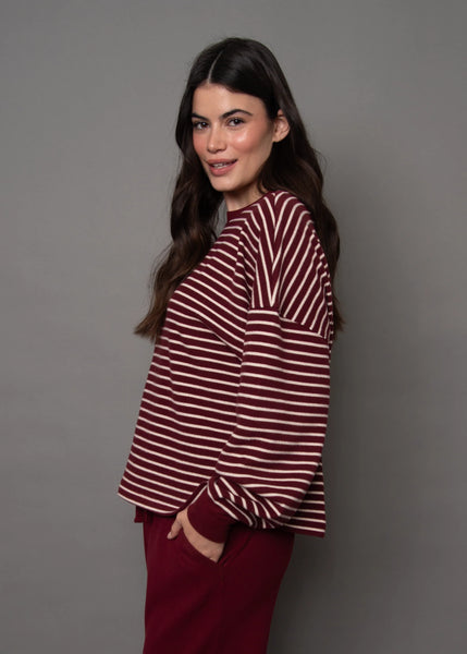 Colbert Striped Sweatshirt- Rd Style