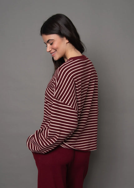 Colbert Striped Sweatshirt- Rd Style
