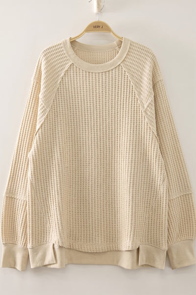 Waffle Texture Top- 2 Colours! - Uforia Muse 