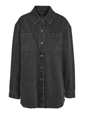 Alva Denim Shirt-BLK- Noisy May