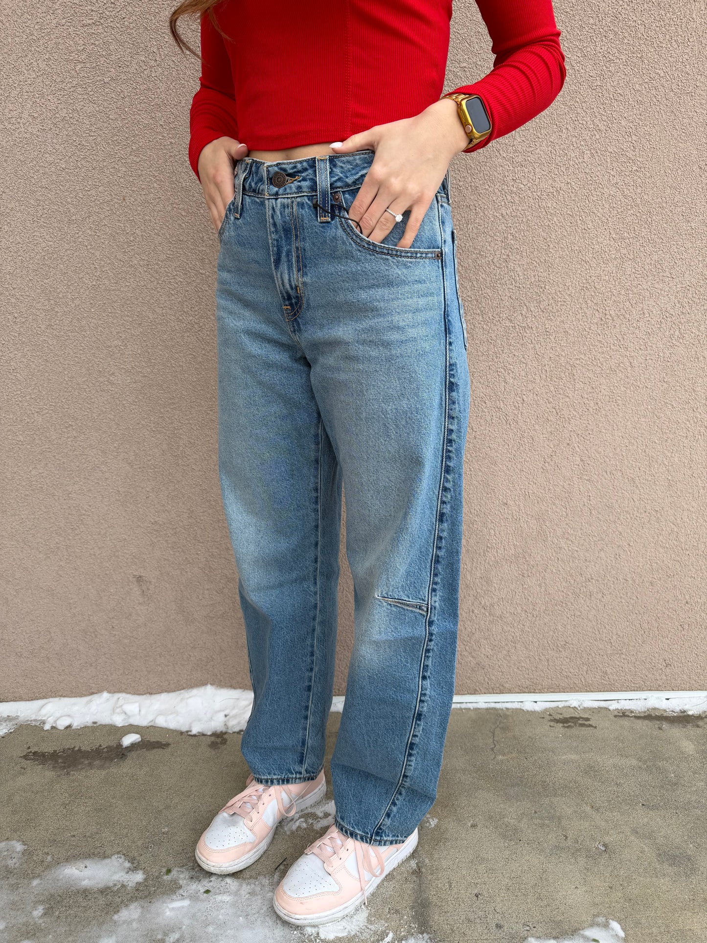 Baggy Dad Barrel Jean-Medium Wash-Levi's