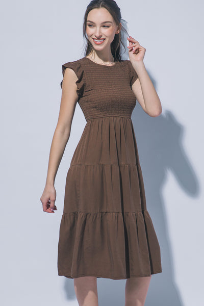 Taylor Dress-Mocha - Uforia Muse 