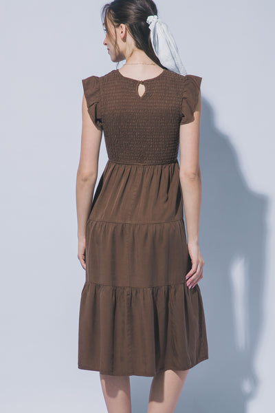 Taylor Dress-Mocha - Uforia Muse 