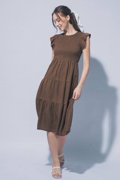Taylor Dress-Mocha - Uforia Muse 