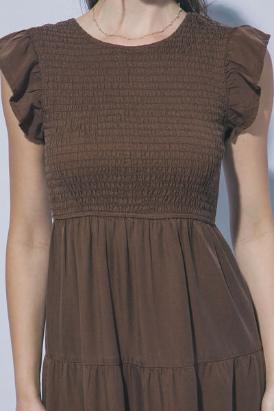 Taylor Dress-Mocha - Uforia Muse 