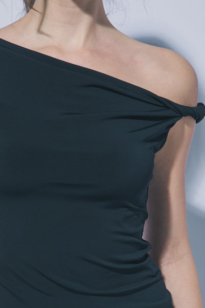 Becca Asymmetric Top-Black - Uforia Muse 