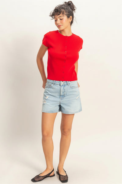 Karis Button Top