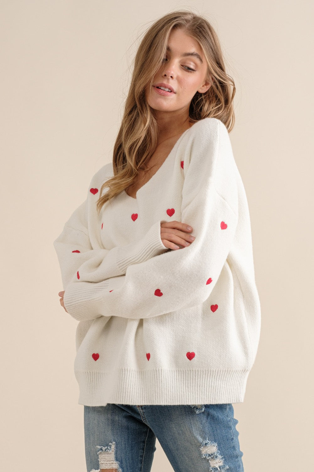 Valentina Hearts Sweater