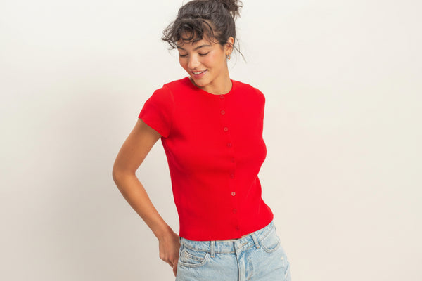 Karis Button Top
