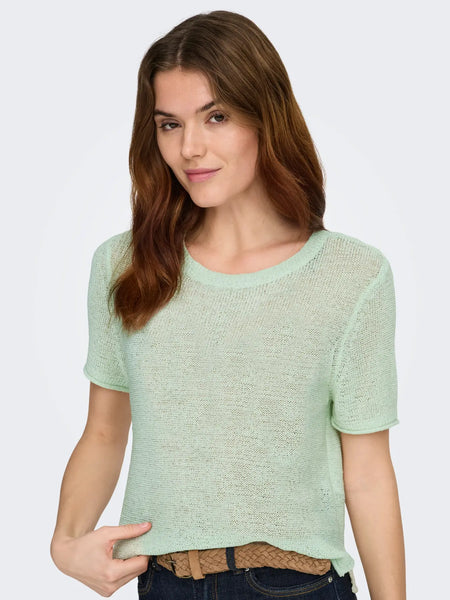 Sunny Knit Pullover-Lilypad- Only - Uforia Muse 
