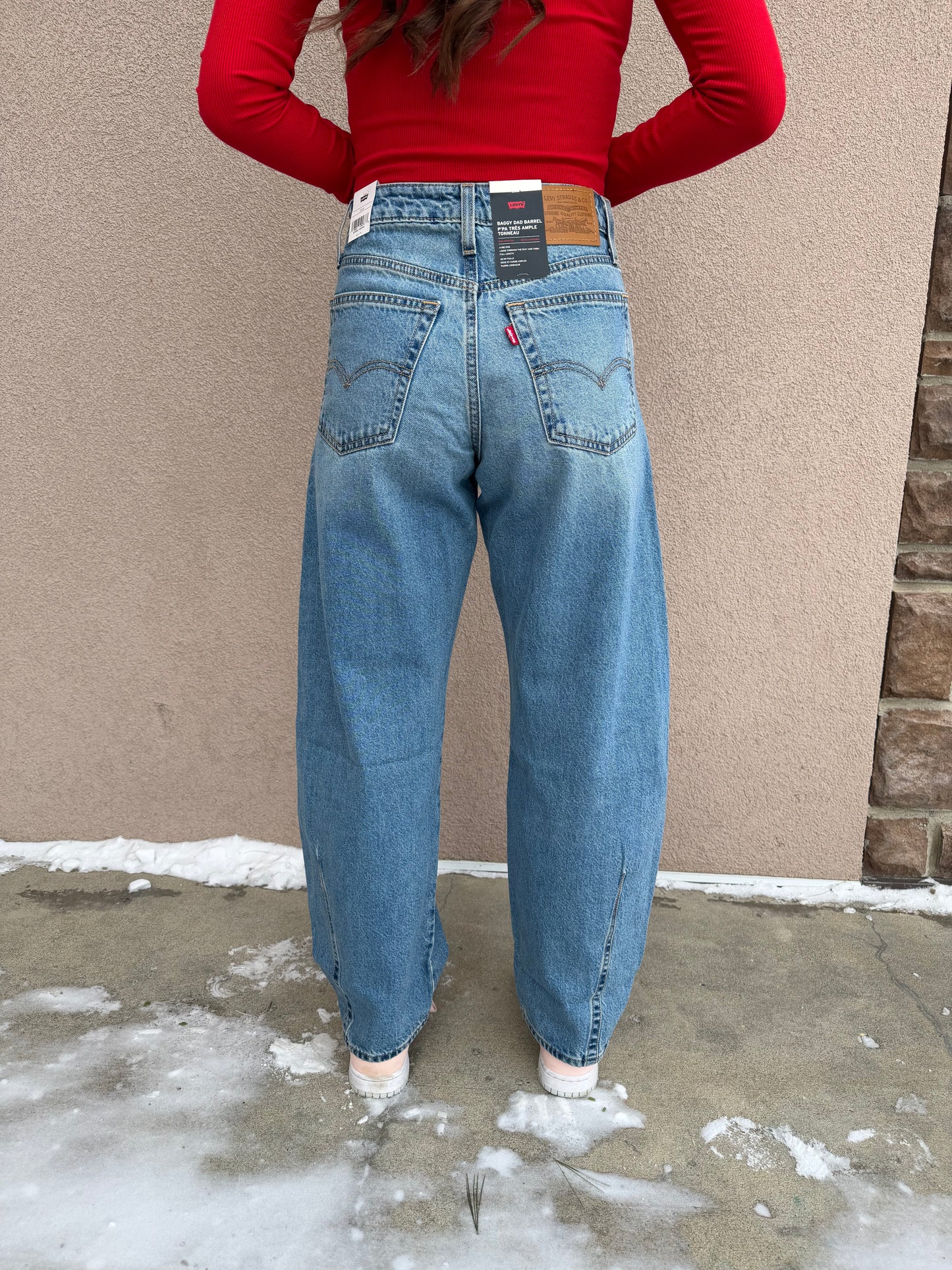 Baggy Dad Barrel Jean-Medium Wash-Levi's