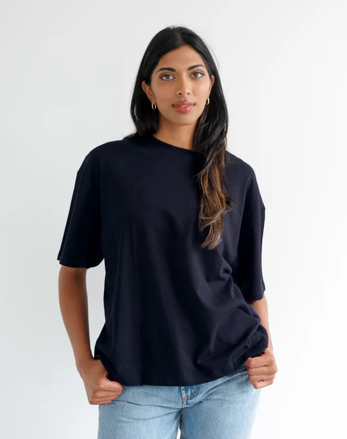Boxy Tee-Brunette The Label