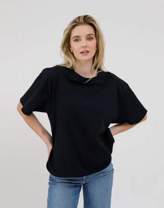 Boxy Tee-Brunette The Label