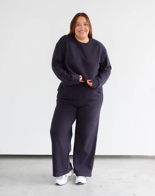 Boxy Waffle Top- Brunette the Label