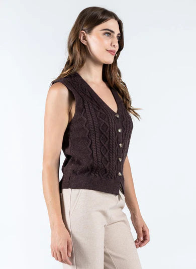 Cable Vest- 2 Colours