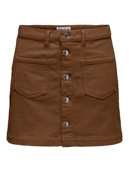 Amazing Cord Skirt- Bison-Only - Uforia Muse 
