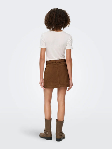 Amazing Cord Skirt- Bison-Only - Uforia Muse 