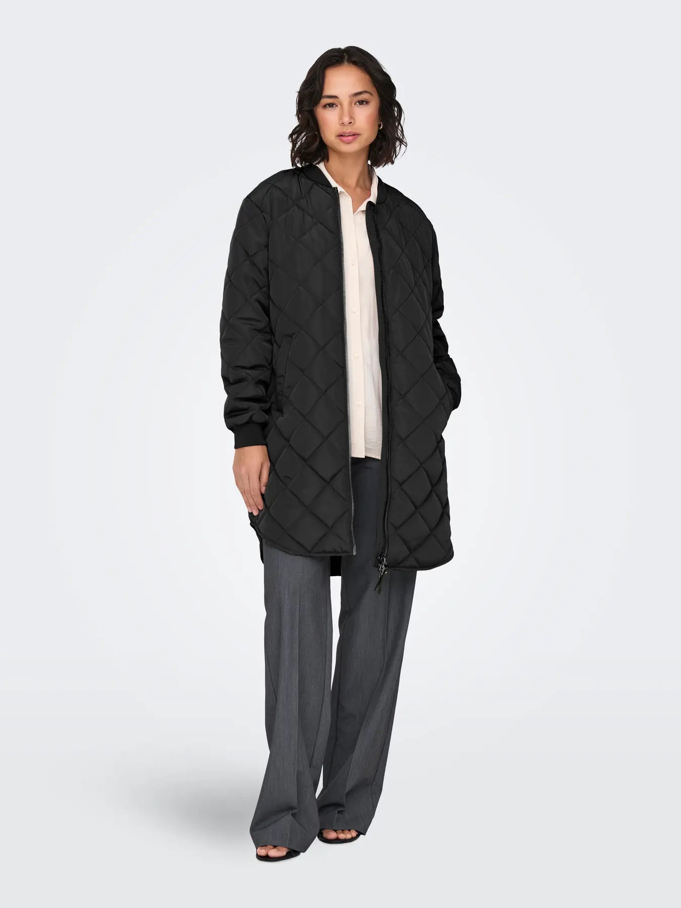 Jessica Oversized Quilt Jacket- Only - Uforia Muse 