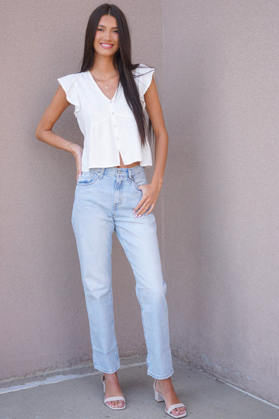 Mylo Button Front Blouse-Vero Moda - Uforia Muse 