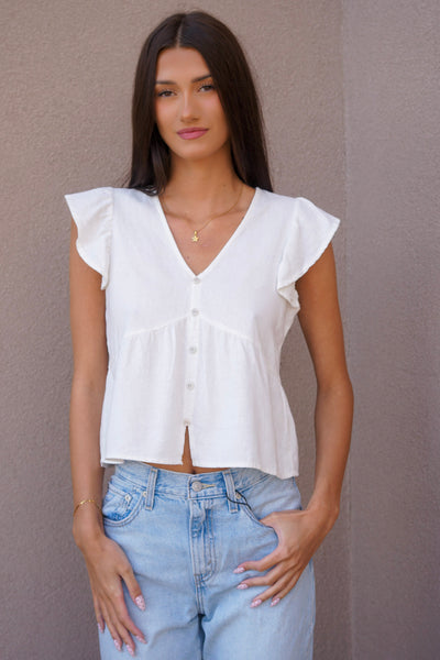 Mylo Button Front Blouse-Vero Moda - Uforia Muse 