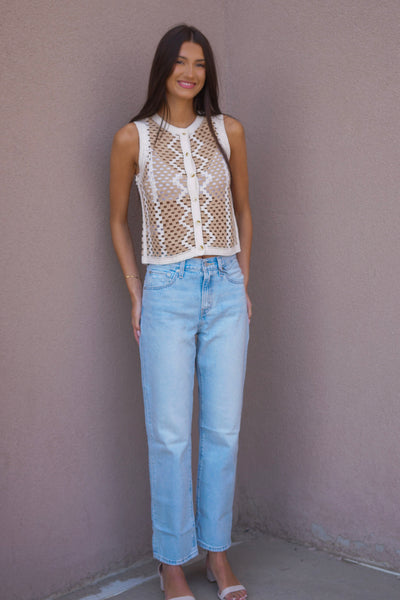 Palm Beach Sleeveless Top-Dex - Uforia Muse 