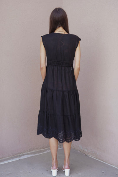 Rebecca Dress- Black Tape - Uforia Muse 