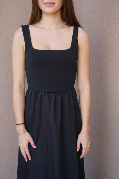 Carolyn Dress- Black Tape - Uforia Muse 