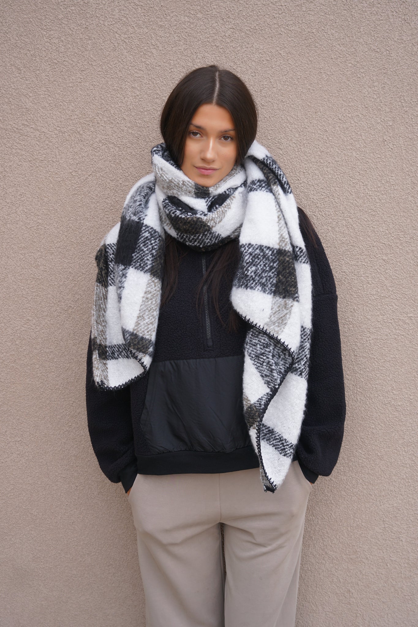 Lima Check Scarf- Only