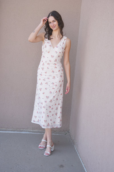 Sabine MIDI Dress-Mink Pink - Uforia Muse 