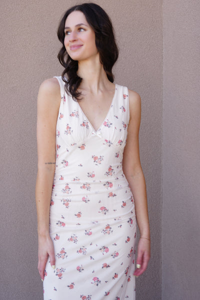 Sabine MIDI Dress-Mink Pink - Uforia Muse 