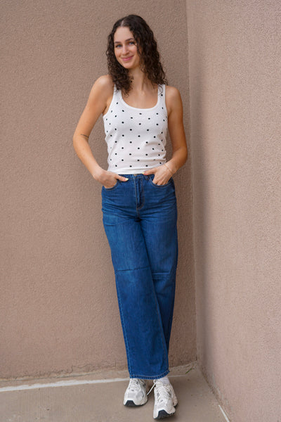 Polka Dotted Tank - Uforia Muse 
