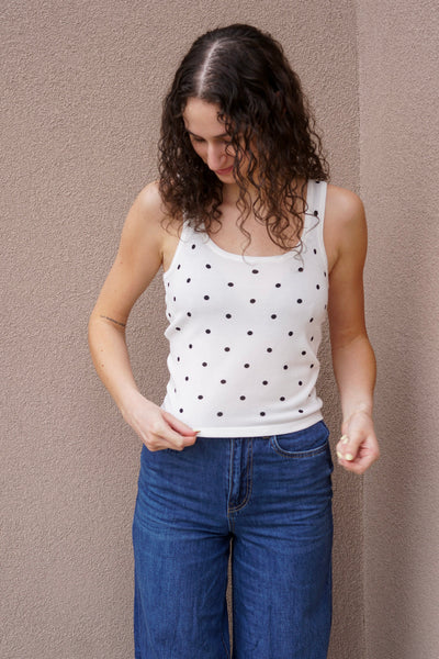 Polka Dotted Tank - Uforia Muse 