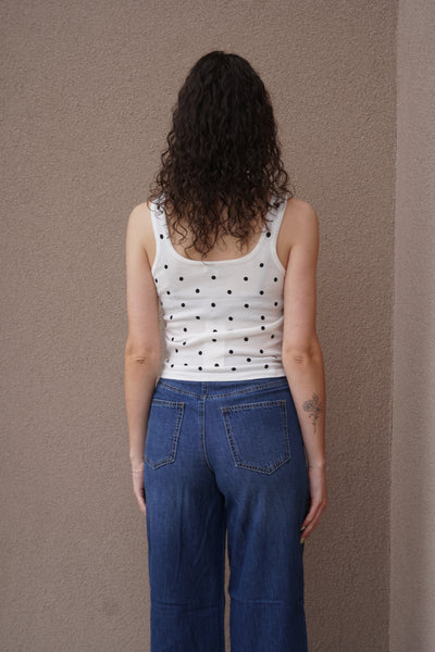 Polka Dotted Tank - Uforia Muse 